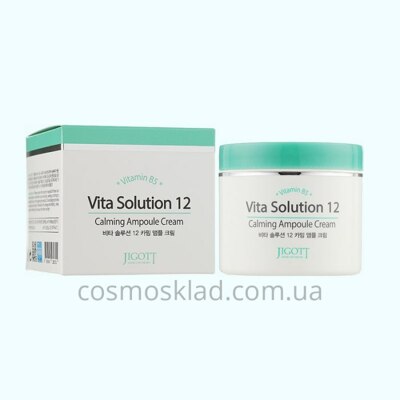 Купить Крем для лица УСПОКАИВАЮЩИЙ Vita Solution 12 Calming Ampoule Cream, JIGOTT - 100 мл