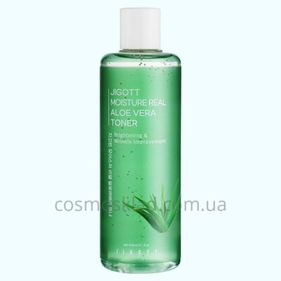 Купить Тонер для лица АЛОЕ Moisture Real Aloe Vera Toner, JIGOTT - 300 мл