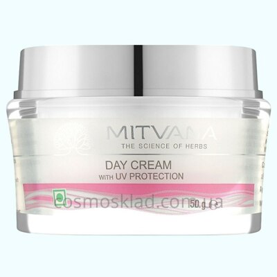 Крем для лица дневной с УФ-защитой Day Cream With UV Protection with Hibiscus & Licorice, MITVANA - 50 мл