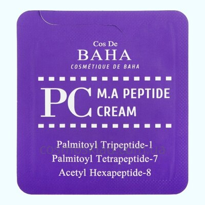 Купить ПРОБНИК Крем с антивиковым пептидами M.A. PEPTIDE CREAM (PC), COS DE BAHA - 1.2 мл