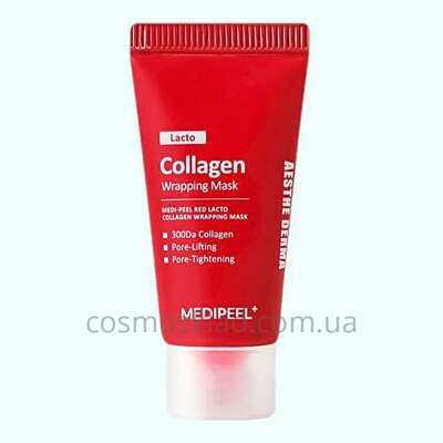 Маска-пленка для сужения пор с коллагеном Red Lacto Collagen Wrapping Mask MINI, MEDI-PEEL - 15 мл