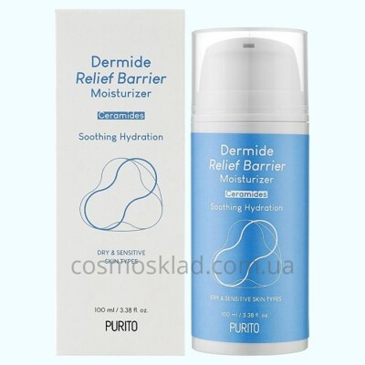 Крем увлажняющий с комплексом керамидов Purito Dermide Relief Barrier Moisturizer - 100 ml