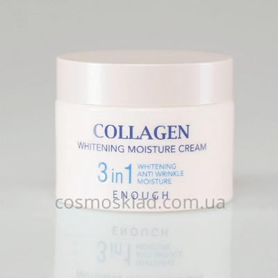 Крем для лица тройного действия Enough Collagen Whitening Moisture Cream 3 in 1 - 50 мл
