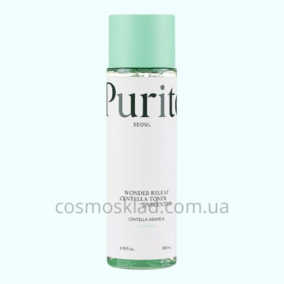 Тонер успокаивающий с азиатской центелой без эфирных масел Centella Unscented Toner, PURITO - 200 мл