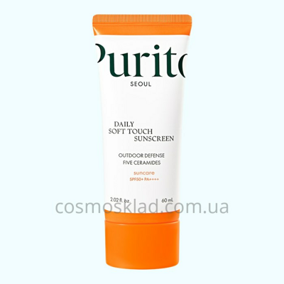 Солнцезащитный крем с керамидами Purito Seoul Daily Soft Touch Sunscreen SPF 50 PA++++, PURITO - 60 мл