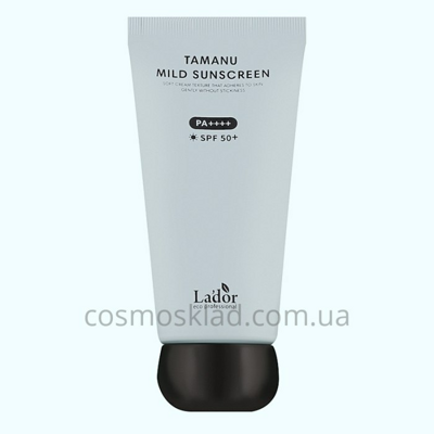 Солнцезащитный мягкий крем с маслом тамана Tamanu Mild Sunscreen SPF 50, Lador - 50 мл
