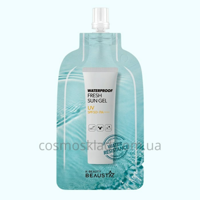 купить Солнцезащитный водостойкий гель Waterproof Fresh Sun Gel SPF50, BEAUSTA - 15 мл