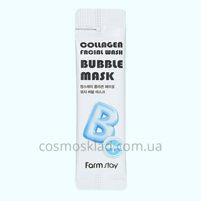 купить Маска для умывания с коллагеном Collagen Facial Wash Bubble Mask, FarmStay - 5 мл