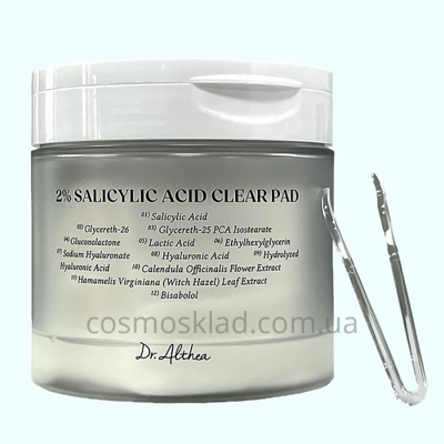 Купить Тонер-педы с салициловой кислотой 2% Salicylic Acid Clear Pad, DR. ALTHEA - 60 шт