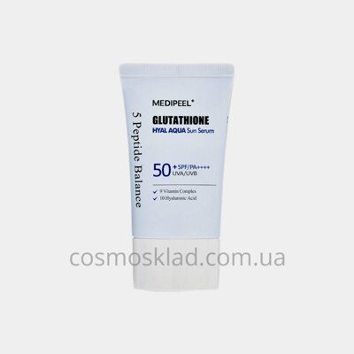 Купить Солнцезащитная сыворотка Glutathione Hyal Aqua Sun Serum SPF 50+, MEDI-PEEL - 50 мл