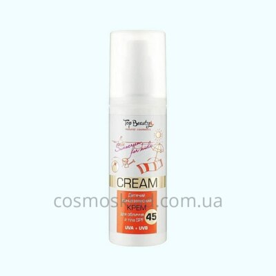 Крем для лица и тела детский солнцезащитный SPF 45, Top Beauty - 120 мл