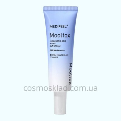 Купить Солнцезащитный крем для лица Hyaluronic Acid Aqua Mooltox AIR FIT Sun Cream SPF 50+, MEDI-PEEL - 50 мл