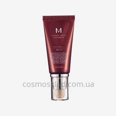 Купить ББ крем MISSHA Perfect Cover BB Cream SPF42 50 мл - 21 тон 