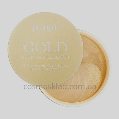 Гидрогелевые патчи под глаза с золотым комплексом и экстрактами PETITFEE +5 Gold Hydrogel Eye Patch - 60 шт