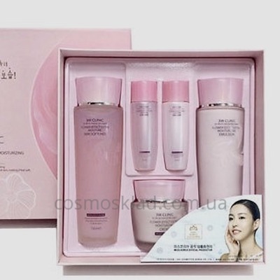 Купить Набор для лица увлажняющий 3W CLINIC Flower Effect Extra Moisturizing 3 Kit Set