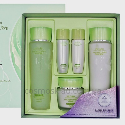 Купить Набор по уходу за лицом 3W CLINIC Snail Moist Control Skin Care 3 Kit Set