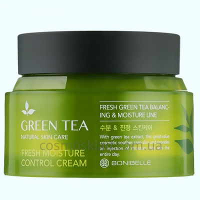 Крем для лица с зеленым чаем Enough Bonibelle  green tea fresh moisture control cream - 80 мл