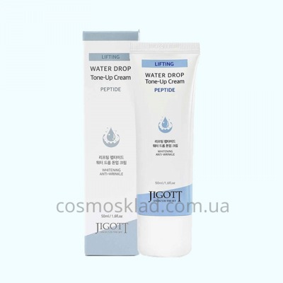 Купить Крем для лица увлажняющий ПЕПТИДЫ Jigott Lifting Peptide Water Drop Tone Up Cream, JIGOTT - 50 мл